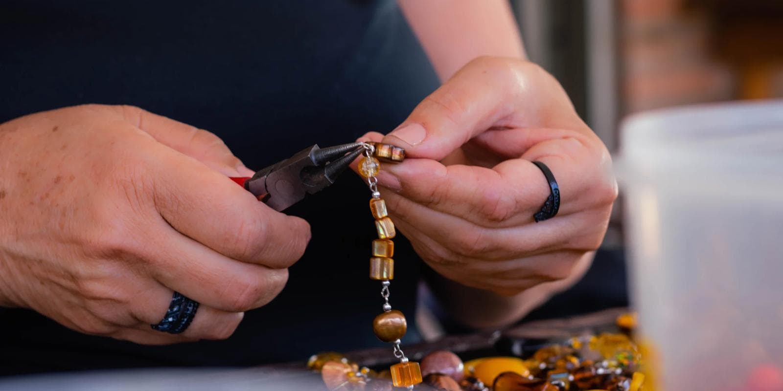 Handmade craft display