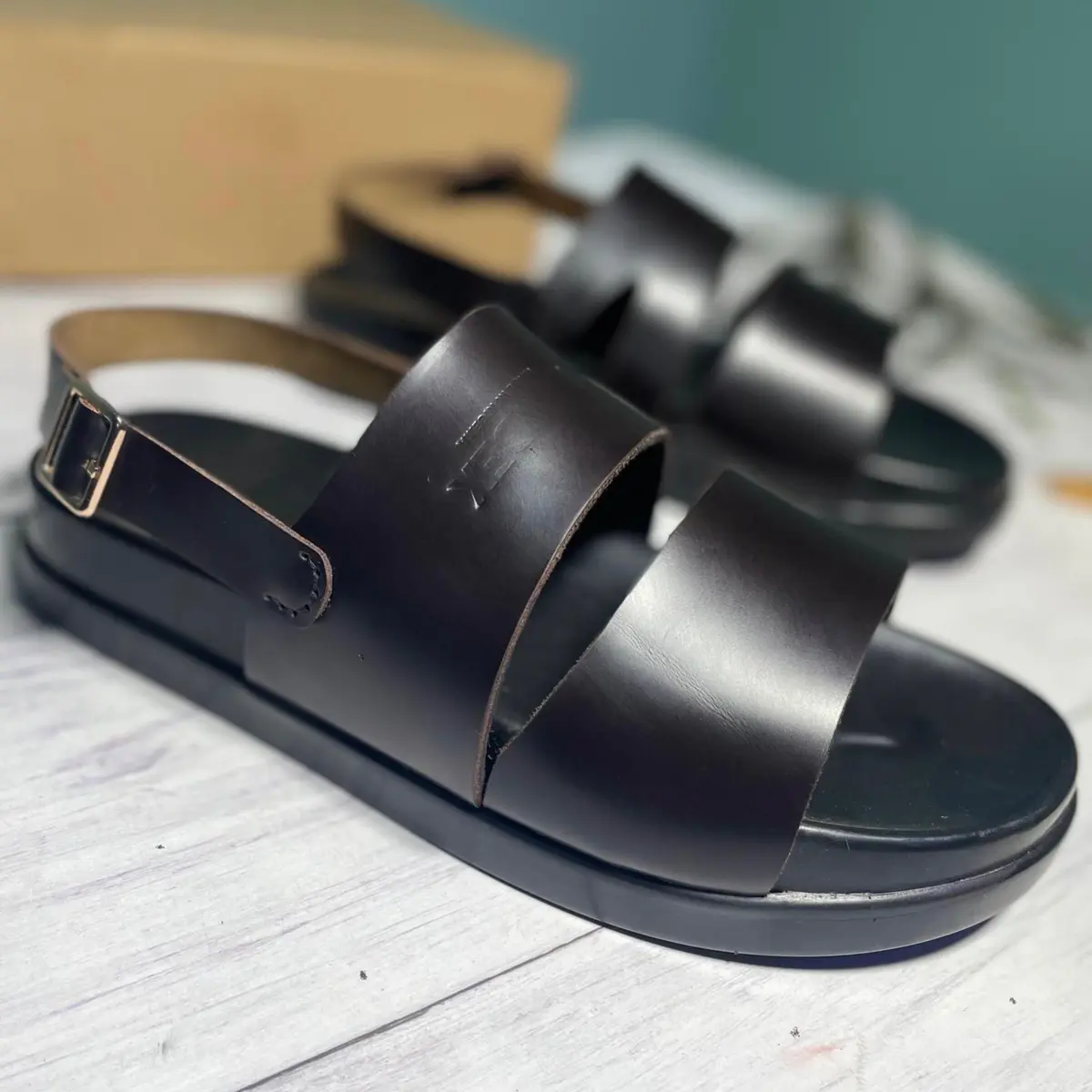 leather sandal