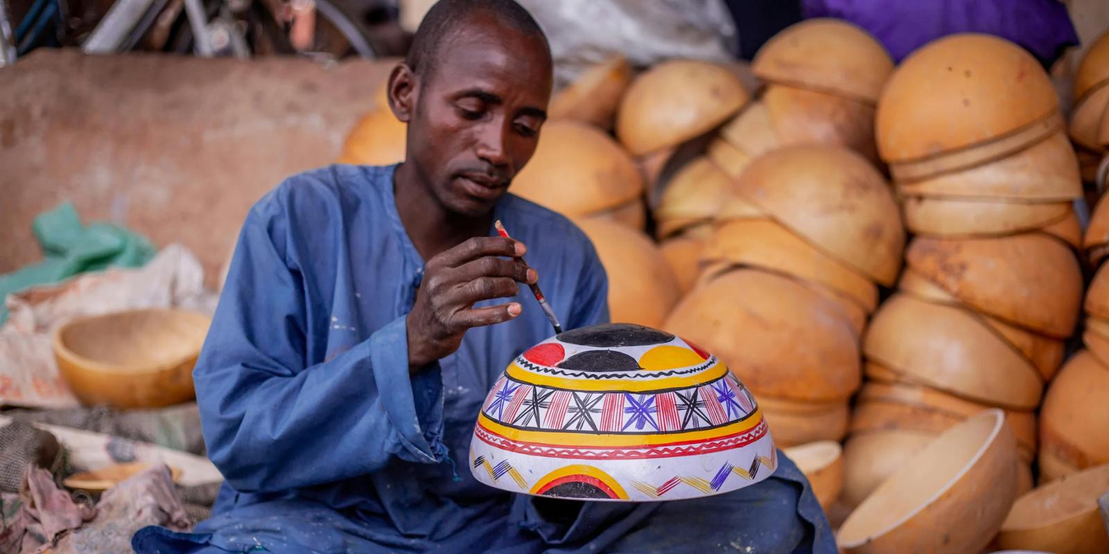 Handmade craft display